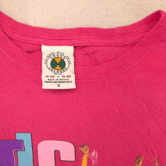 TLC Band Crew Neck Graphic Short Sleeve T Shirt Womens Size Small S Pink - Picture 3 of 9